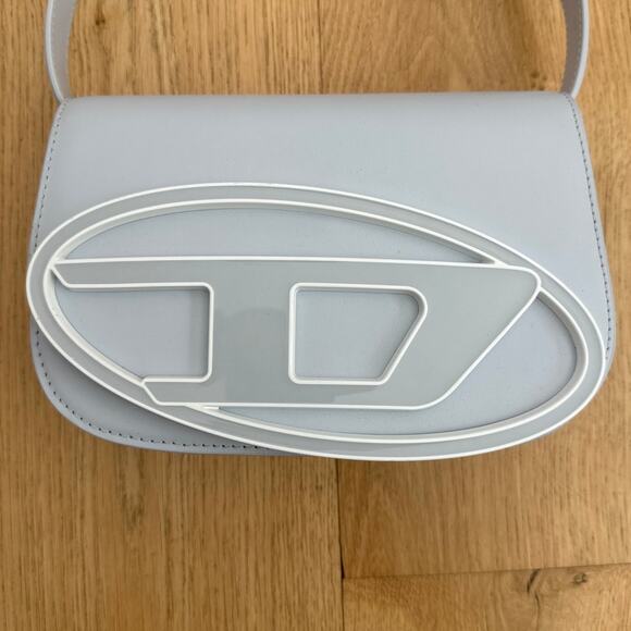 Diesel Leather Bag 1DR Size Regular Gray White - Picture 2 of 8